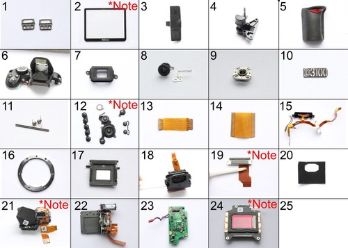 Nikon d3100 ricambi - d3100,