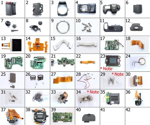 Nikon d80 dsrl - part, board